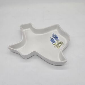 Vintage Frankoma Pottery Blue Bonnett Texas Figural Baker